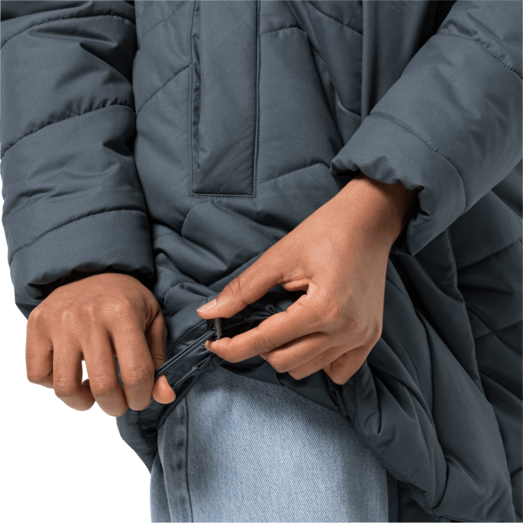 Slate Blue Brand Jack Wolfskin Women's Kyoto Coat Origins