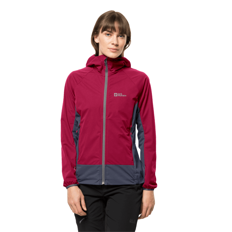 Cranberry Brand Brand Jack Wolfskin Women's Eagle Peak Ii Hoody