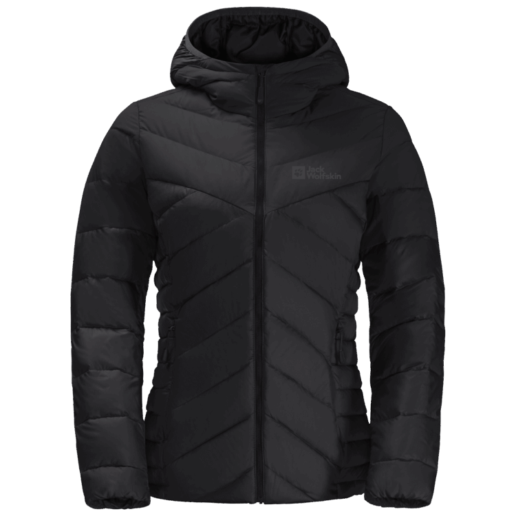 Black Women's Tundra Down Hoody Hot Brand Jack Wolfskin