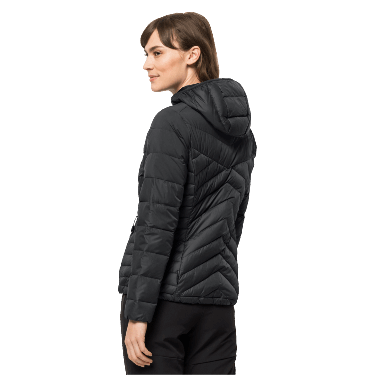 Black Women's Tundra Down Hoody Hot Brand Jack Wolfskin
