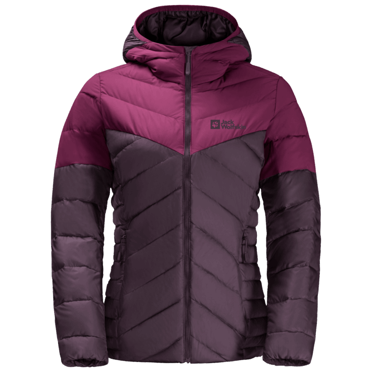 New Women's Tundra Down Hoody Grapevine Brand Jack Wolfskin