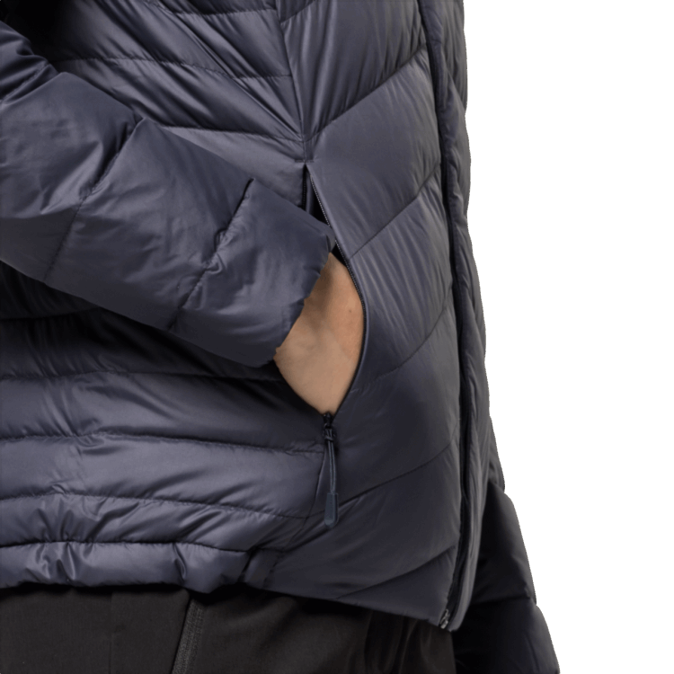 Fashion Brand Jack Wolfskin Graphite Women's Tundra Down Hoody