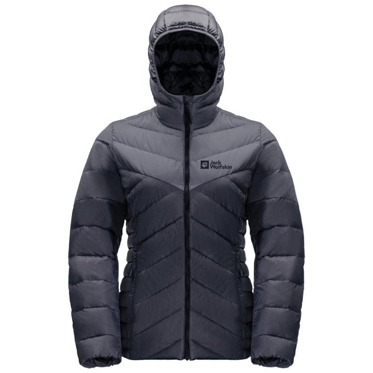 Fashion Brand Jack Wolfskin Graphite Women's Tundra Down Hoody