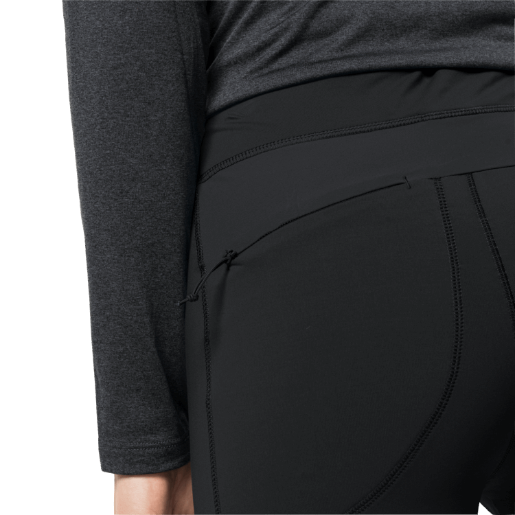Women's Salmaser Tights Black Original Brand Jack Wolfskin