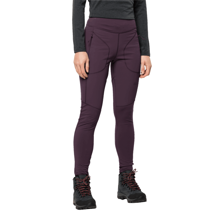 Women's Salmaser Tights Hot Brand Jack Wolfskin Grapevine