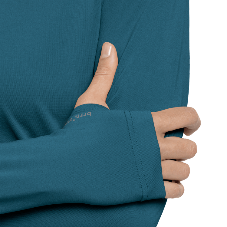 Brand Jack Wolfskin Women's Tasman Long Sleeve Origins Blue Coral