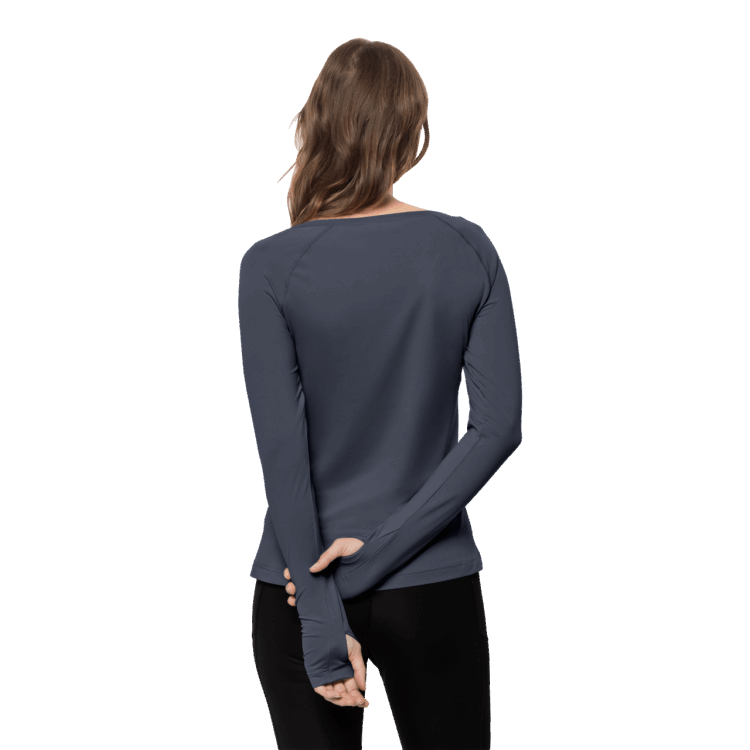 Ombre Blue Original Brand Jack Wolfskin Women's Tasman Long Sleeve