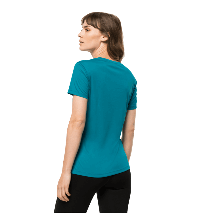 Women's Tech T Freshwater Blue Brand Jack Wolfskin Hot