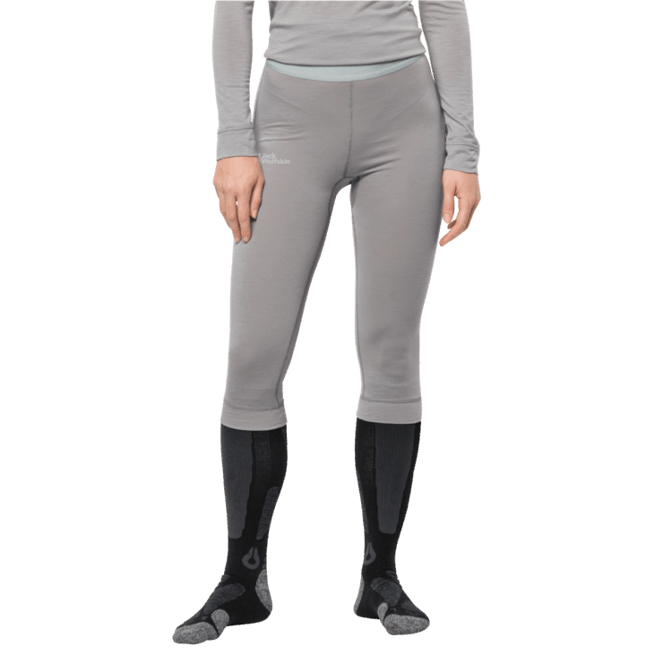 Medium Grey Heather New Women's Alpspitze Wool Pants Brand Jack Wolfskin