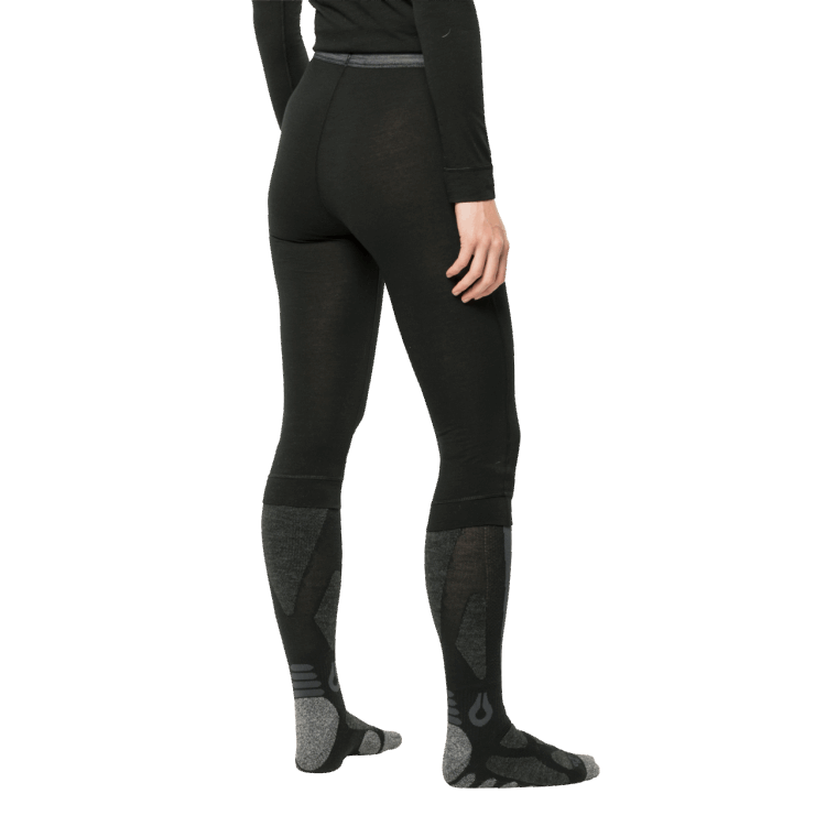 Black Women's Alpspitze Wool Pants Brand Jack Wolfskin Fashion