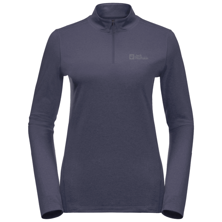 Origins Brand Jack Wolfskin Graphite Women's Sky Thermal Half-Zip