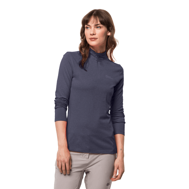 Origins Brand Jack Wolfskin Graphite Women's Sky Thermal Half-Zip