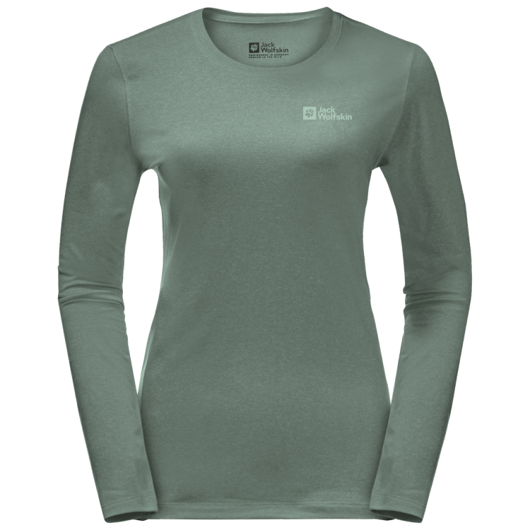 Brand Brand Jack Wolfskin Women's Sky Thermal Long Sleeve Hedge Green