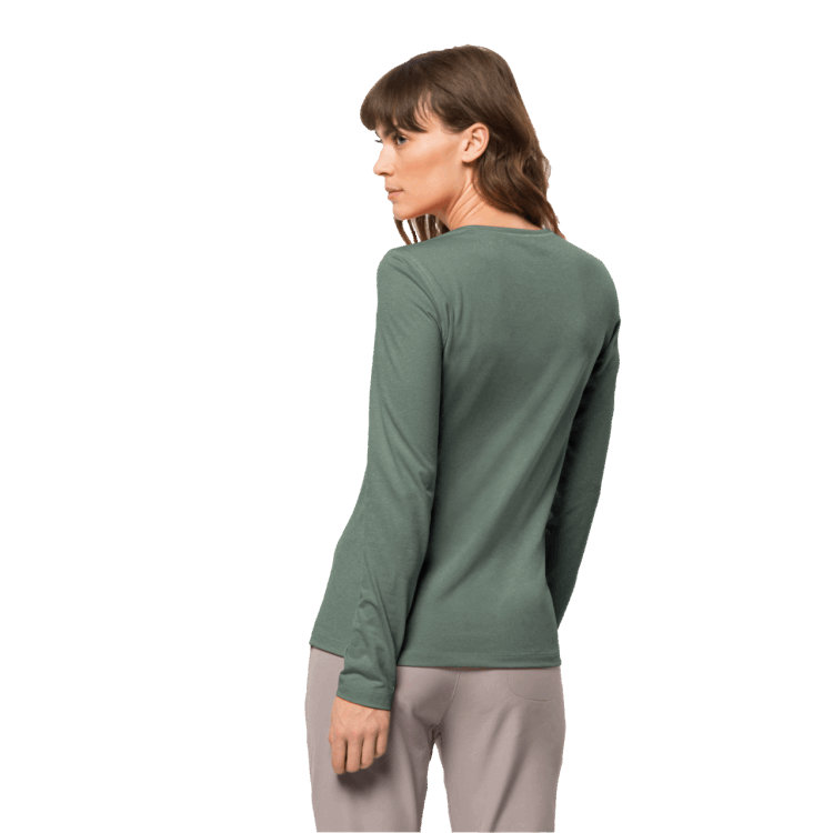 Brand Brand Jack Wolfskin Women's Sky Thermal Long Sleeve Hedge Green