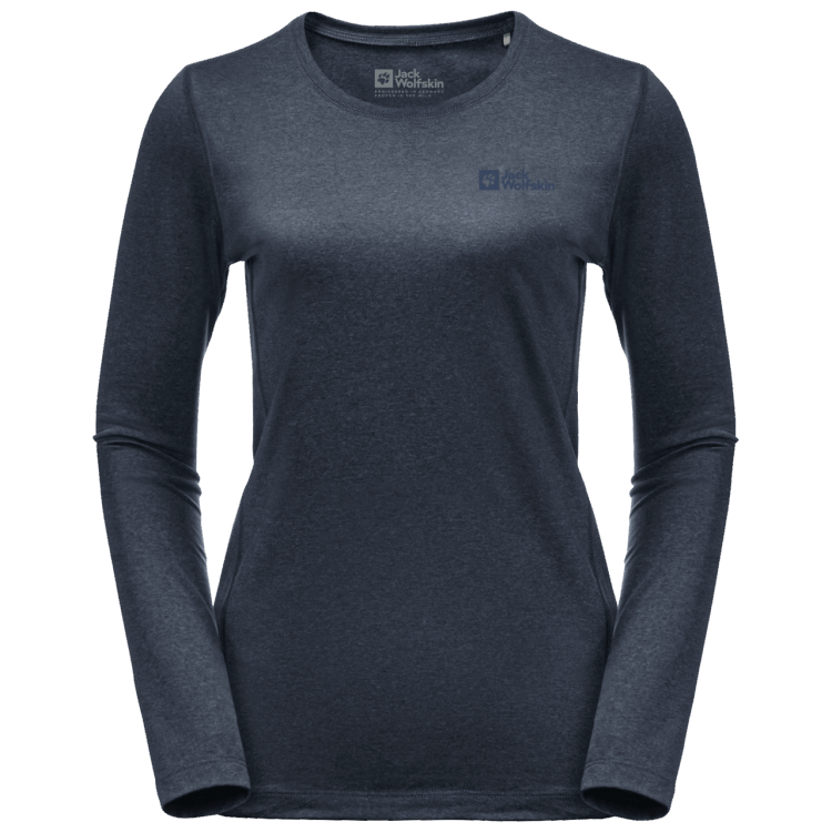 Women's Sky Thermal Long Sleeve Brand Jack Wolfskin Night Blue Hot