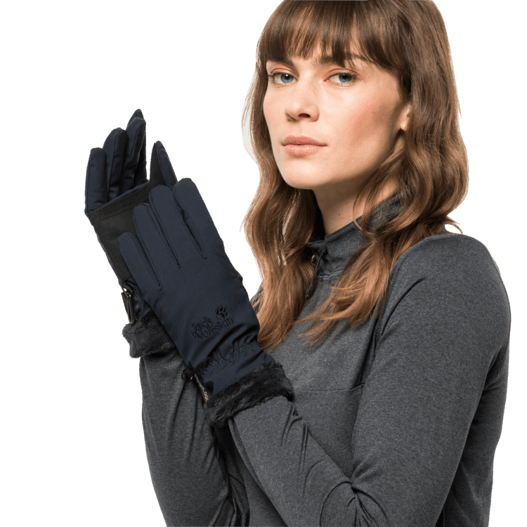 Women's Stormlock Highloft Glove Collections Night Blue Brand Jack Wolfskin