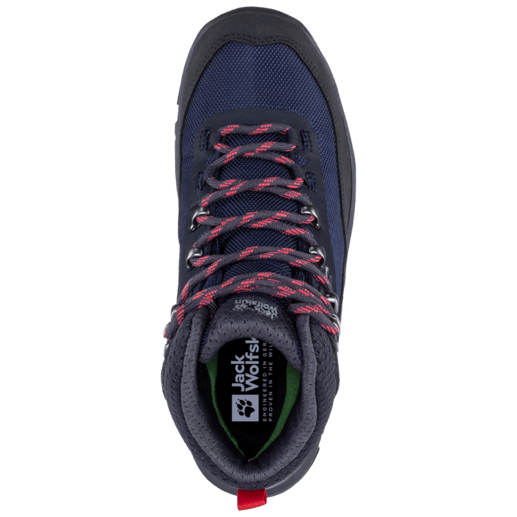 Brand Jack Wolfskin Blue-Coral Women's Rebellion Guide Texapore Mid