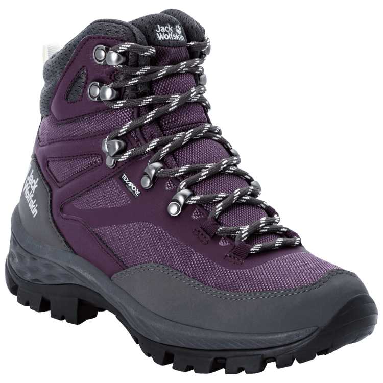 Brand Jack Wolfskin Women's Rebellion Guide Texapore Mid Purple-Grey Original
