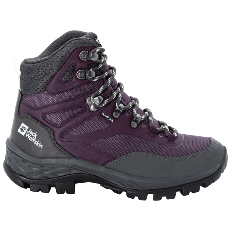 Brand Jack Wolfskin Women's Rebellion Guide Texapore Mid Purple-Grey Original