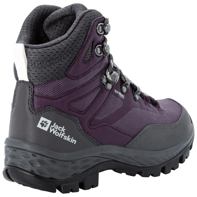 Brand Jack Wolfskin Women's Rebellion Guide Texapore Mid Purple-Grey Original