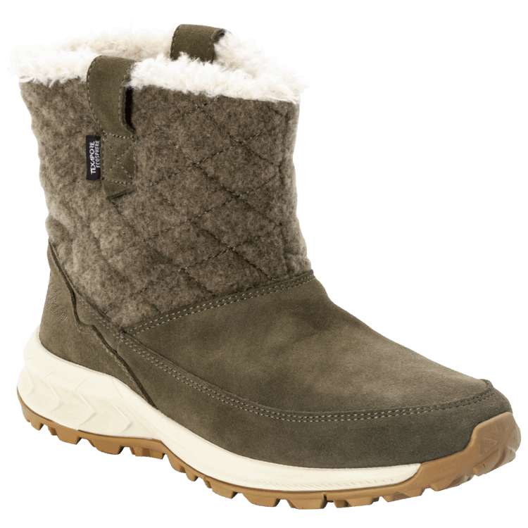Khaki-Grey Fashion Brand Jack Wolfskin Women's Queenstown Texapore Boot