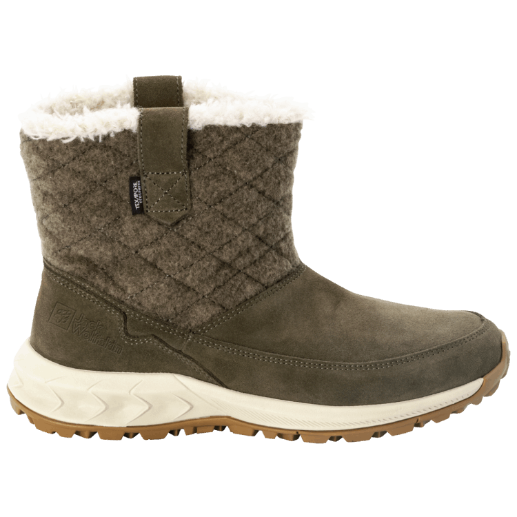 Khaki-Grey Fashion Brand Jack Wolfskin Women's Queenstown Texapore Boot