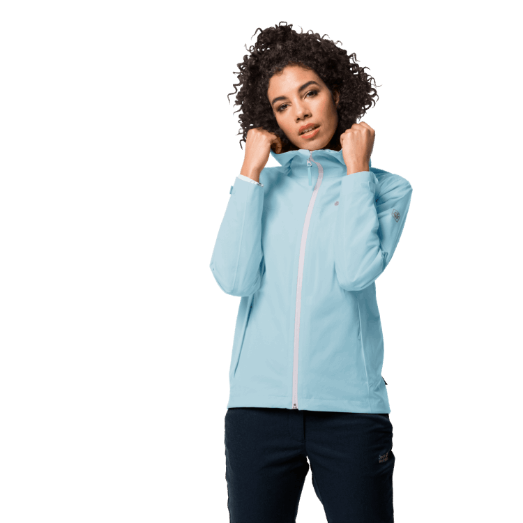 Women's JWP Shell Brand Jack Wolfskin Frosted Blue New