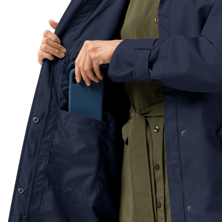 Brand Jack Wolfskin Hot Midnight Blue Kimberley Coat