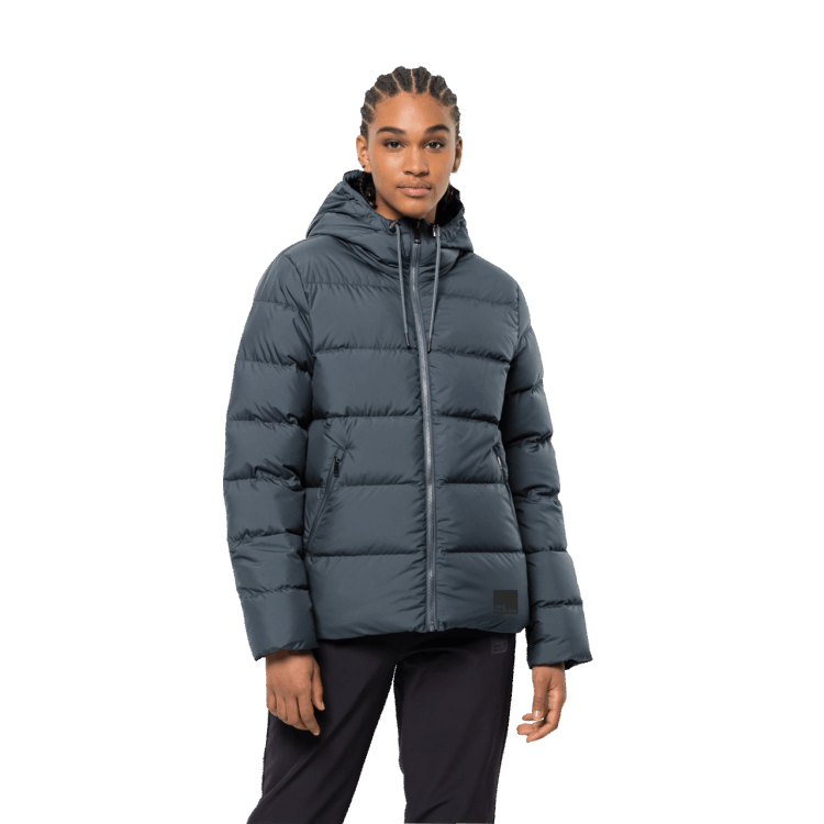Original Women's Frozen Palace Jacket Slate Blue Brand Jack Wolfskin