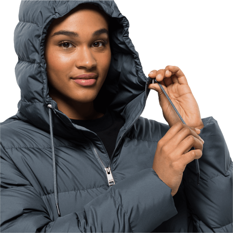 Original Women's Frozen Palace Jacket Slate Blue Brand Jack Wolfskin