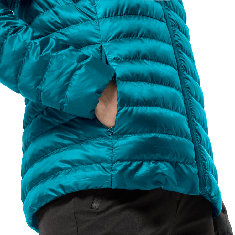 Freshwater Blue Women's Pack & Go Down Jacket Original Brand Jack Wolfskin