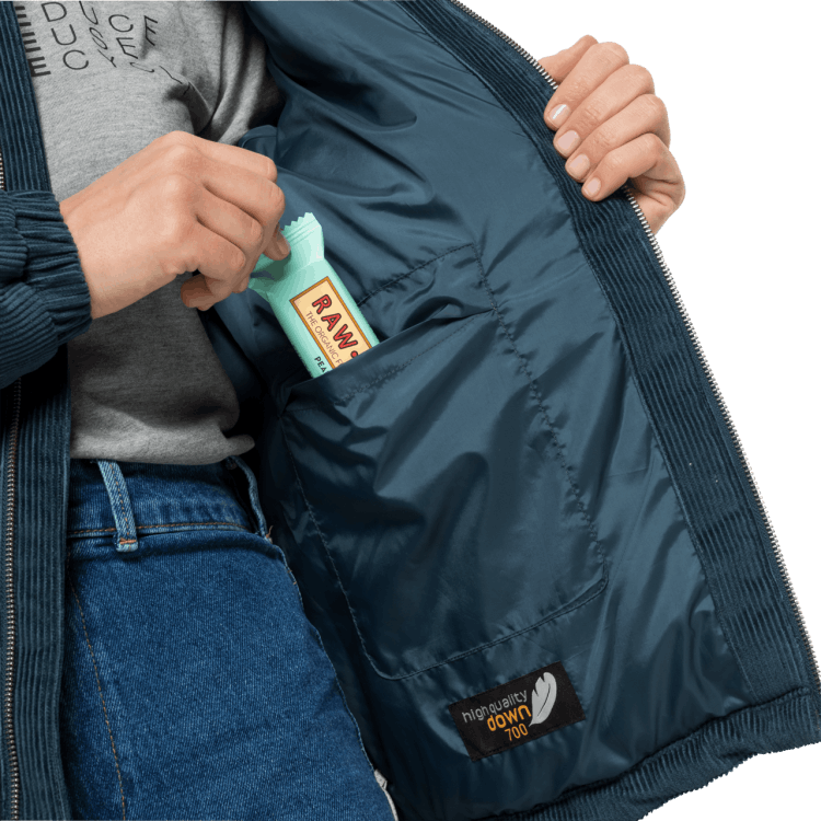 Collections Dark Slate Women's Nature Corduroy Jacket Brand Jack Wolfskin