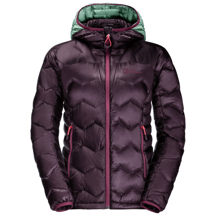 Women's Alpspitze Down Hoody Hot Grapevine Brand Jack Wolfskin
