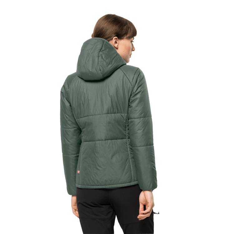 Brand Jack Wolfskin Hedge Green Women's Bergland Insulated Hoody New