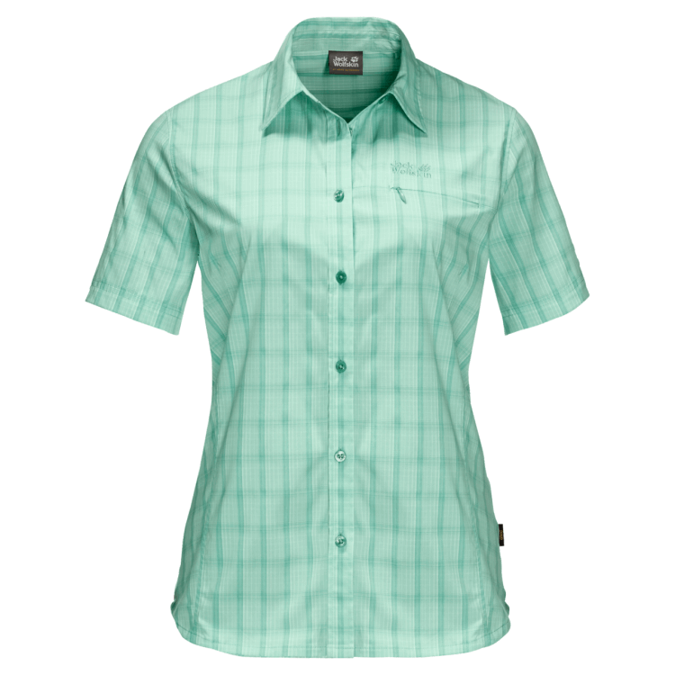 Collection Brand Jack Wolfskin Pacific Green Checks Women's Centaura Shirt
