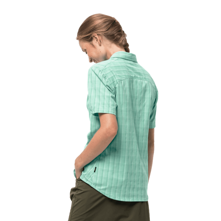 Collection Brand Jack Wolfskin Pacific Green Checks Women's Centaura Shirt