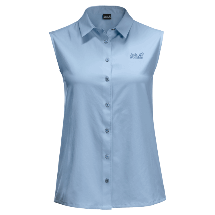 Women's Sonora Sleeveless Shirt New Ice Blue Brand Jack Wolfskin