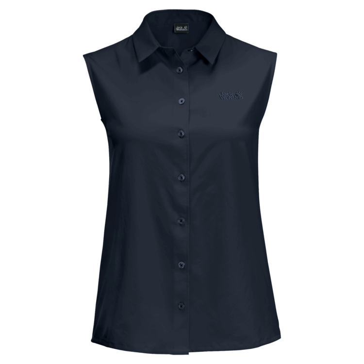 Brand Jack Wolfskin Midnight Blue Fashion Women's Sonora Sleeveless Shirt