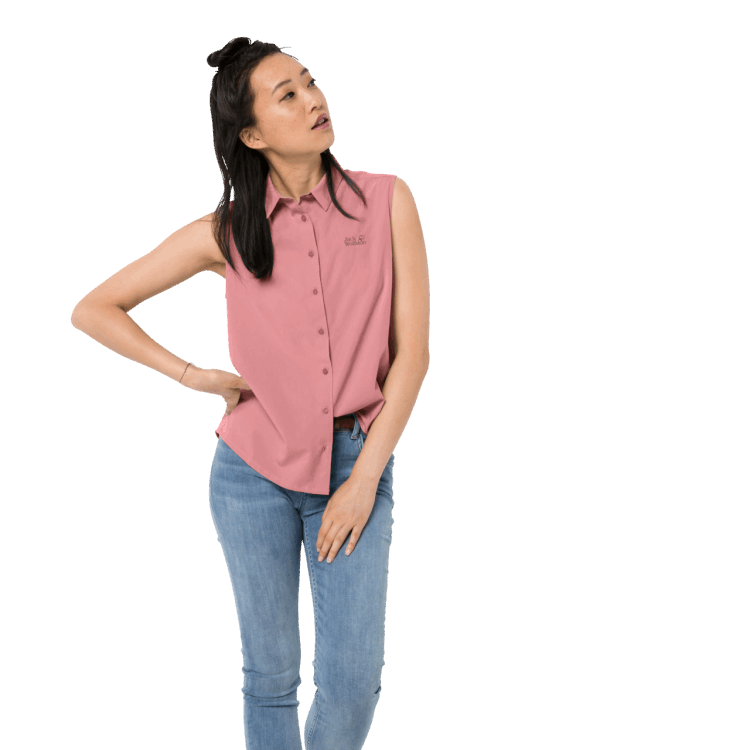 Brand Jack Wolfskin Rose Quartz Women's Sonora Sleeveless Shirt Collection