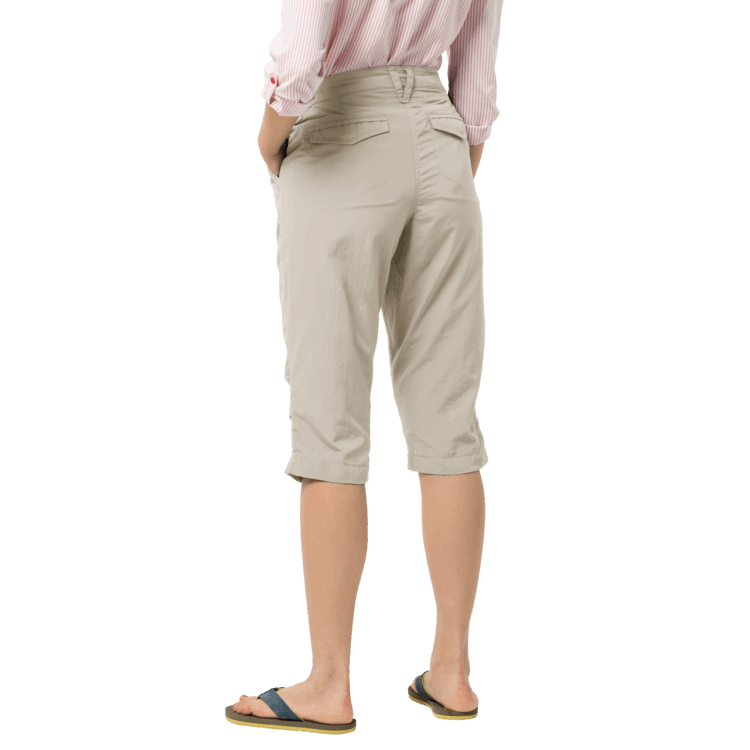 Origins Brand Jack Wolfskin Women's Kalahari 3/4 Pants Light Sand
