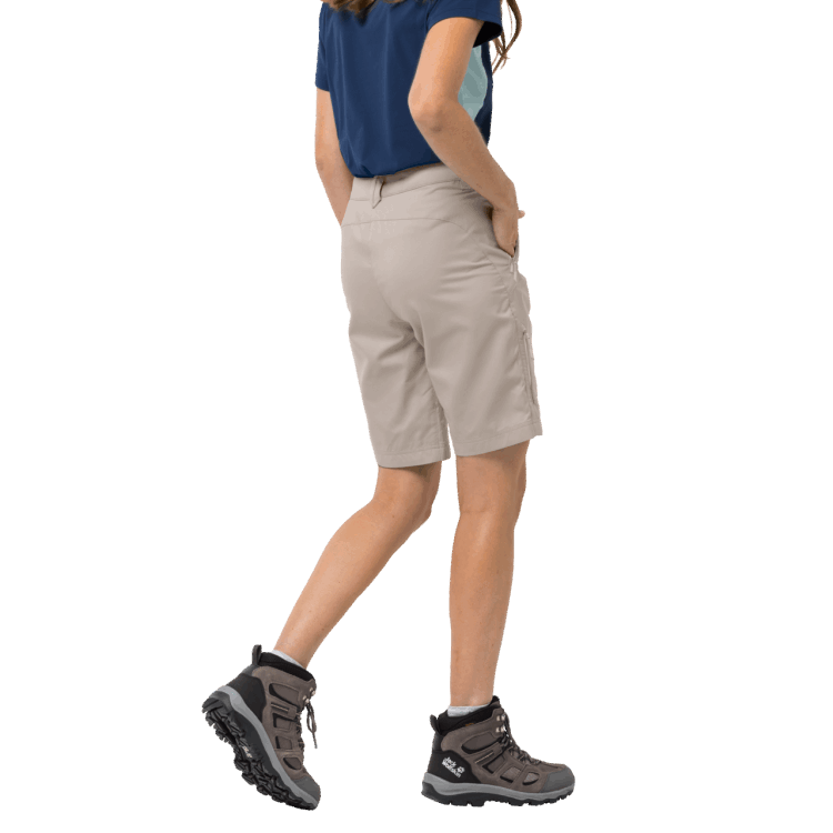 Women's Activate Track Shorts Light Beige New Brand Jack Wolfskin