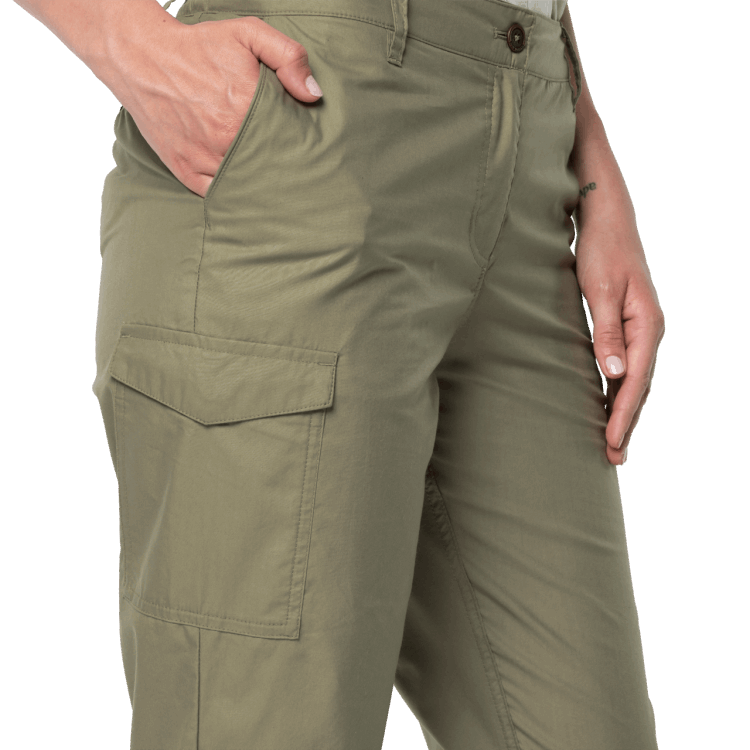 Khaki New Brand Jack Wolfskin Women's Lakeside Pants