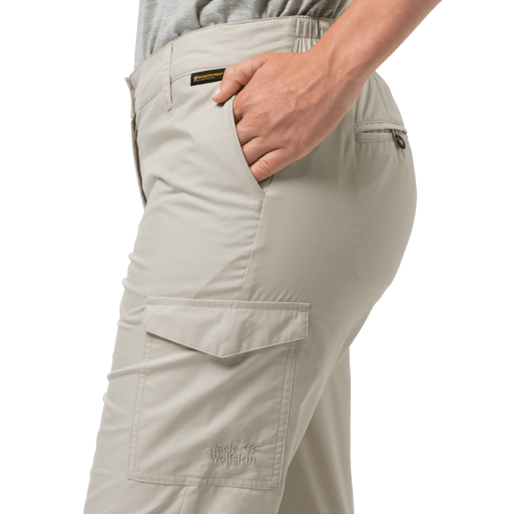 Dusty Grey Fashion Women's Lakeside Pants Brand Jack Wolfskin