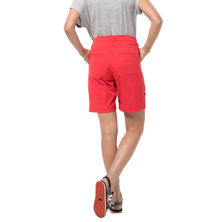 Women's Desert Shorts Tulip Red Brand Jack Wolfskin Fashion