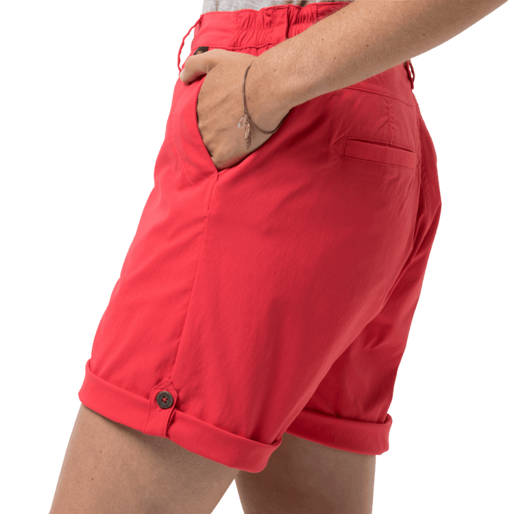 Women's Desert Shorts Tulip Red Brand Jack Wolfskin Fashion