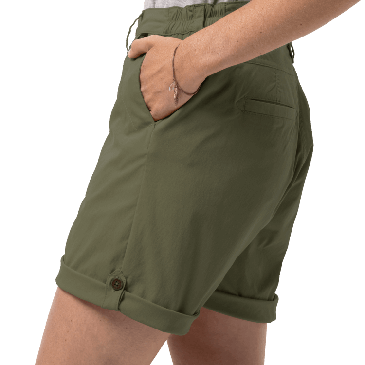 Women's Desert Shorts Delta Green Collection Brand Jack Wolfskin