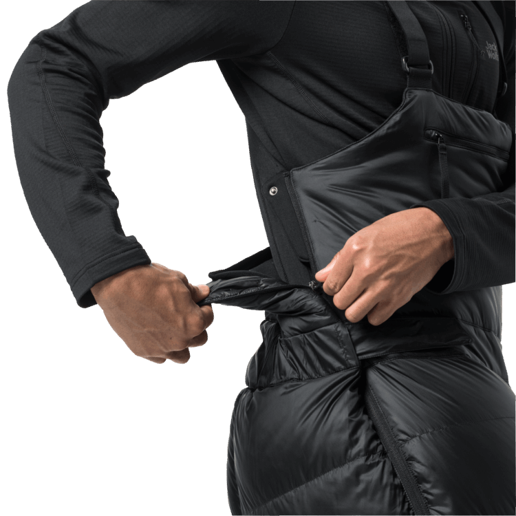 1995 Series Down Pants Black Origin Brand Jack Wolfskin