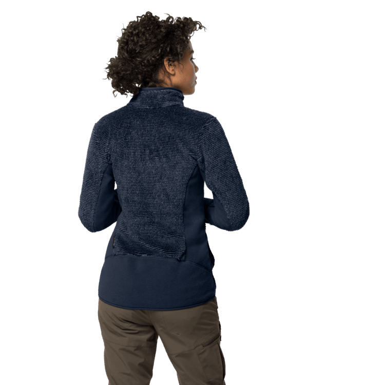 Midnight Blue Stripes Brand Jack Wolfskin Women's Pine Leaf Jacket Collections