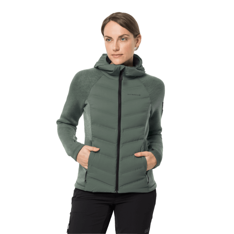 Hedge Green Women's Tasman Jacket Brand Jack Wolfskin
