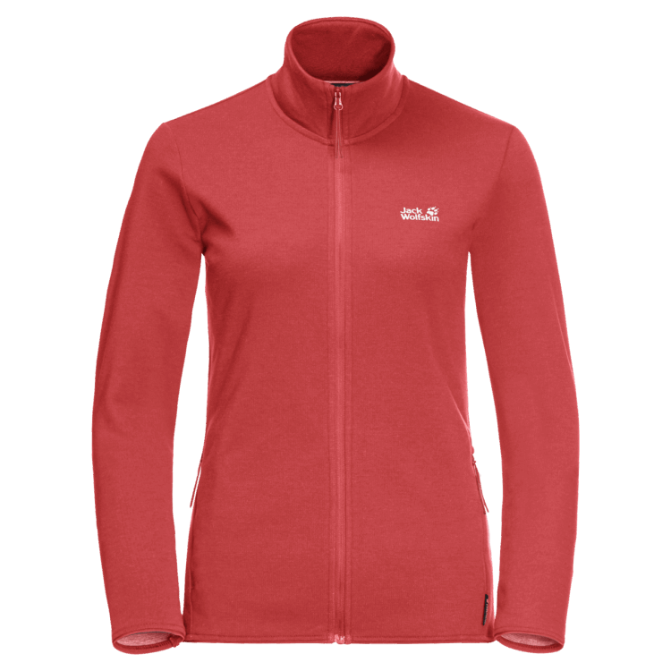 Brand Jack Wolfskin Women's JWP Midlayer Collections Coral Red